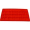 Black Jewelry Display Case (Single metal clasp) w/ Red 32-slot Plastic Tray